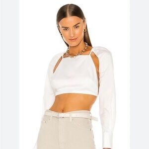 LAcademie : crop top long sleeve halter - Size M